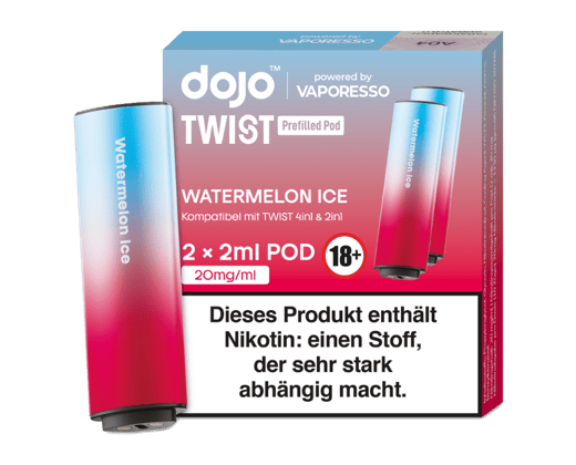 Vaporesso - Dojo - Twist Pod Watermelon Ice 20 mg/ml (2 Stück pro Packung)