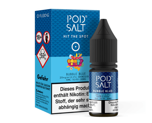 Pod Salt Fusion - Bubble Blue - Nikotinsalz Liquid 20 mg/ml