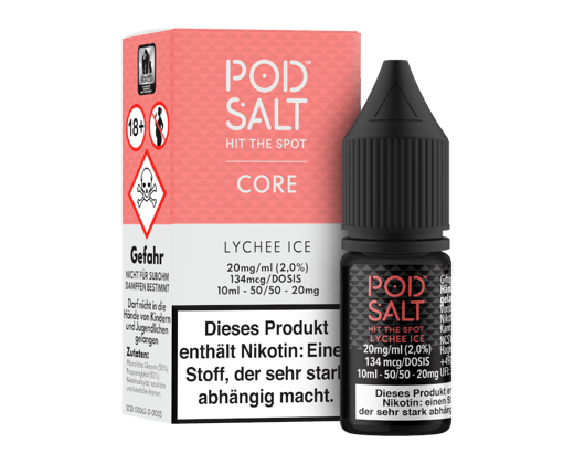 Pod Salt Core - Lychee Ice - Nikotinsalz Liquid 20 mg/ml