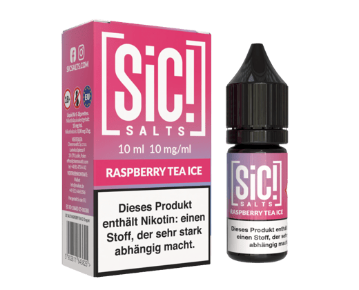 SiC! Salts - Raspberry Tea Ice - Nikotinsalz Liquid 10 mg/ml