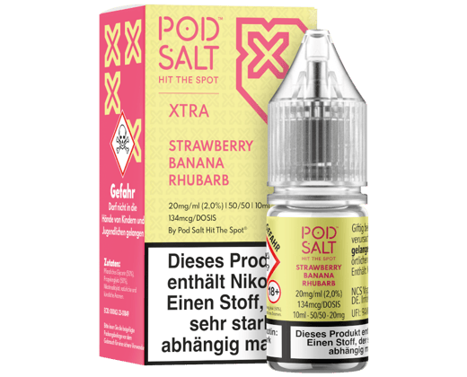 Pod Salt X - Strawberry Banana Rhubarb - Nikotinsalz Liquid 20 mg/ml
