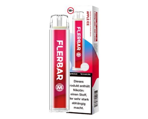 Flerbar - M Einweg E-Zigarette - Apple Ice 20 mg/ml