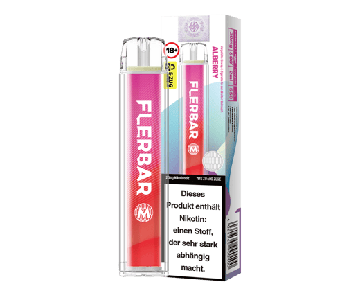 Flerbar - M Einweg E-Zigarette - Alberry 20 mg/ml