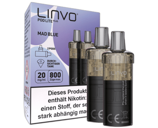 Linvo - Pod Lite Plus Cartridge Mad Blue 20 mg/ml (2 Stück pro Packung)