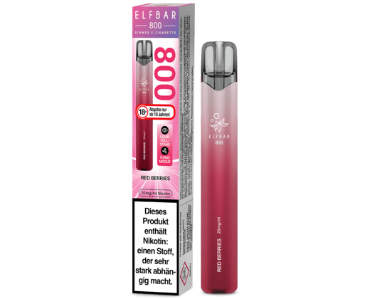 Elfbar 800 Einweg E-Zigarette - Red Berries 20 mg/ml