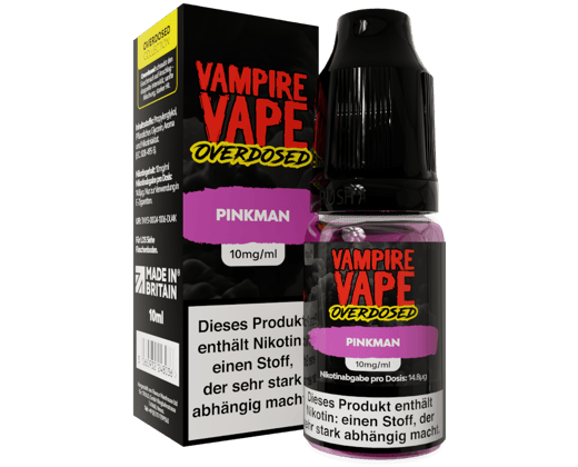 Vampire Vape - Overdosed - Pinkman - Nikotinsalz Liquid 10 mg/ml