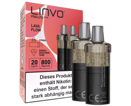 Linvo - Pod Lite Plus Cartridge Lava Flow 20 mg/ml (2 Stück pro Packung)