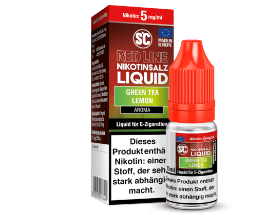 SC - Red Line - Green Tea Lemon - Nikotinsalz Liquid 5 mg/ml