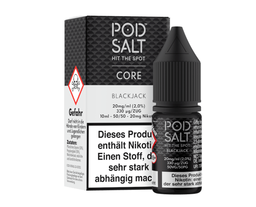 Pod Salt Core - Blackjack - Nikotinsalz Liquid 20 mg/ml