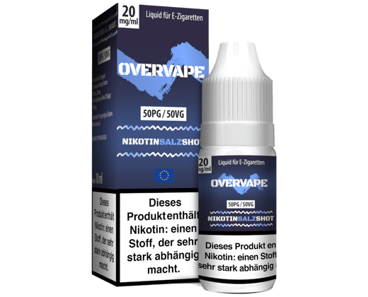 Overvape - Nikotinsalz Shot 50PG/50VG 20 mg/ml
