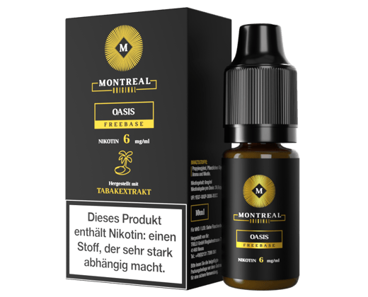 Montreal Original - Oasis E-Zigaretten Liquid 6 mg/ml