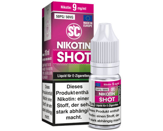 SC - 10 ml Nikotin Shot 50PG/50VG 9 mg/ml