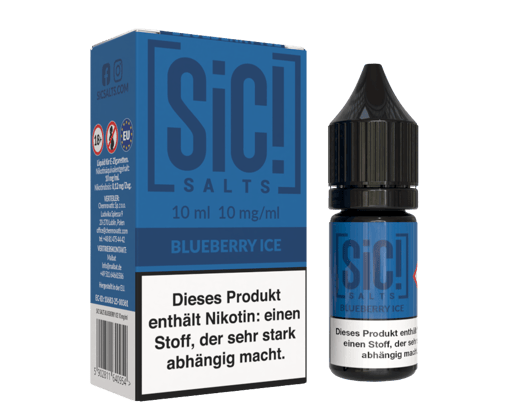 SiC! Salts - Blueberry Ice - Nikotinsalz Liquid 10 mg/ml