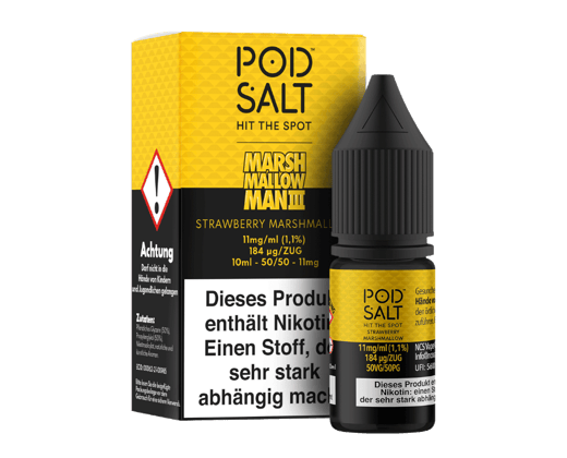 Pod Salt Fusion - Marshmallow Man 3 - Nikotinsalz Liquid 11 mg/ml