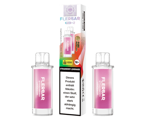 Flerbar - POD Strawberry Lemonade 20 mg/ml (2 Stück pro Packung)