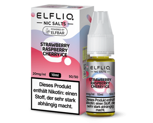 ELFLIQ - Strawberry Raspberry Cherry Ice - Nikotinsalz Liquid 20 mg/ml