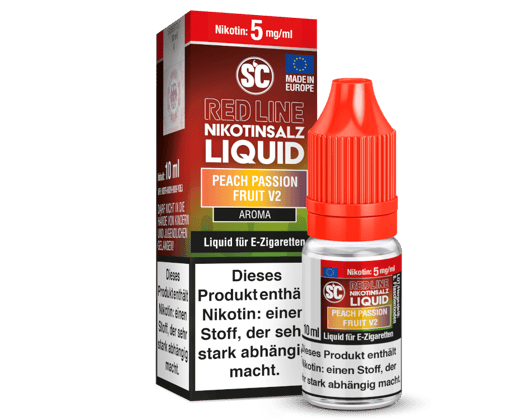 SC - Red Line - Peach Passion Fruit V2 - Nikotinsalz Liquid 5 mg/ml