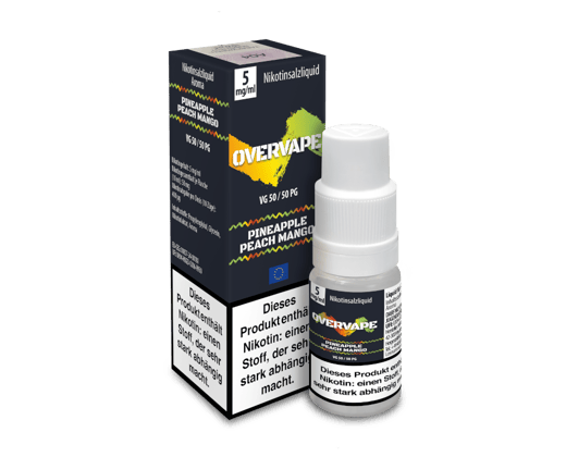 Overvape - Pineapple Peach Mango - Nikotinsalz Liquid 5 mg/ml