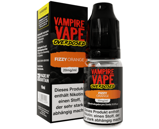 Vampire Vape - Overdosed - Fizzy Orange - Nikotinsalz Liquid 20 mg/ml