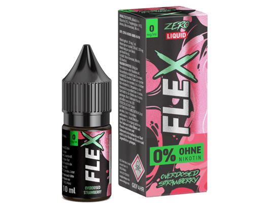 Revoltage - FLEX - Overdosed Strawberry - Nikotinsalz Liquid 0 mg/ml