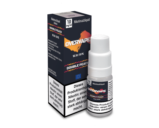 Overvape - Double Peach - Nikotinsalz Liquid 10 mg/ml