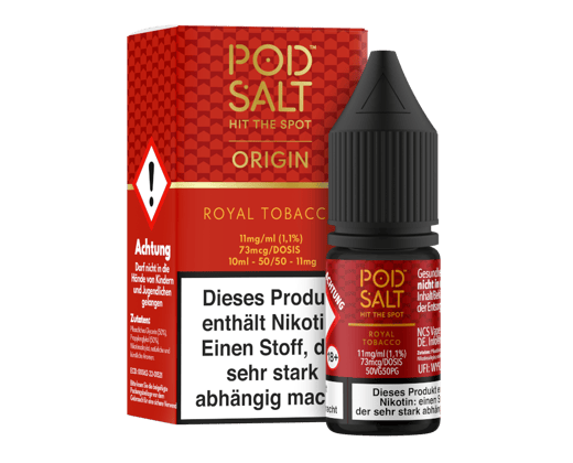 Pod Salt Origin - Royal Tobacco - Nikotinsalz Liquid 11 mg/ml