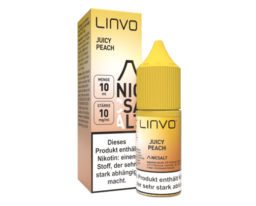 Linvo - Juicy Peach - Nikotinsalz Liquid 10 mg/ml