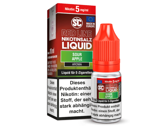 SC - Red Line - Sour Apple - Nikotinsalz Liquid 5 mg/ml