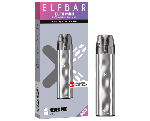 Elfbar - Elfx Mini E-Zigaretten Set Silver