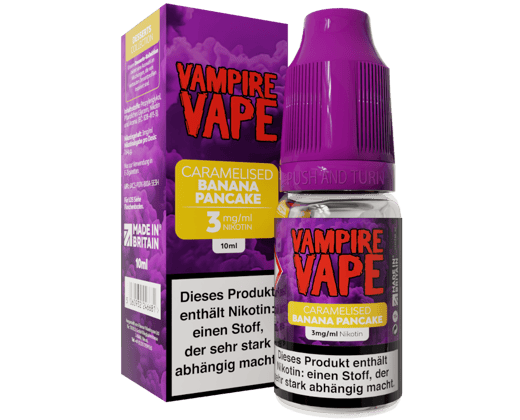 Vampire Vape - Dessert Collection - Caramelised Banana Pancake E-Zigaretten Liquid 3 mg/ml