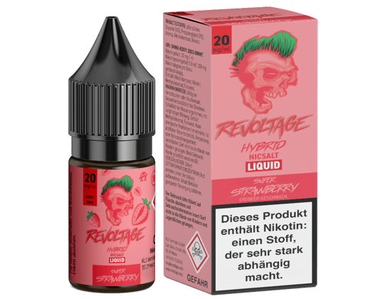 Revoltage - Super Strawberry - Hybrid Nikotinsalz Liquid 20 mg/ml