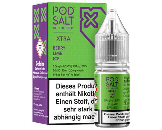 Pod Salt X - Berry Lime Ice - Nikotinsalz Liquid 20 mg/ml