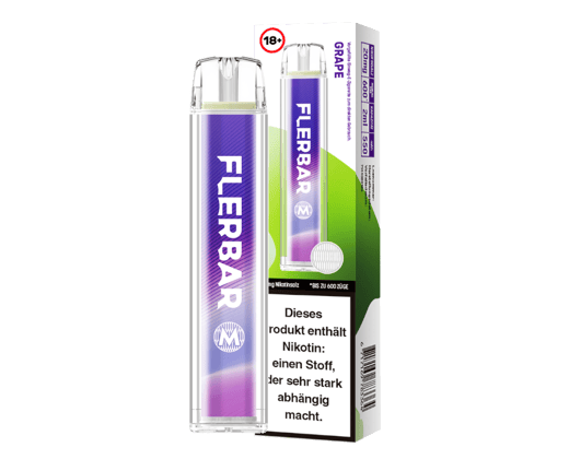 Flerbar - M Einweg E-Zigarette - Grape 20 mg/ml