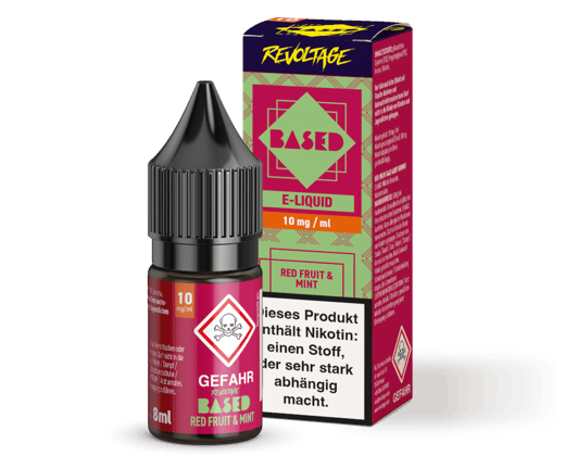 Revoltage - BASED - Red Fruit Mint Hybrid Nikotinsalz Liquid 8 ml 10 mg/ml