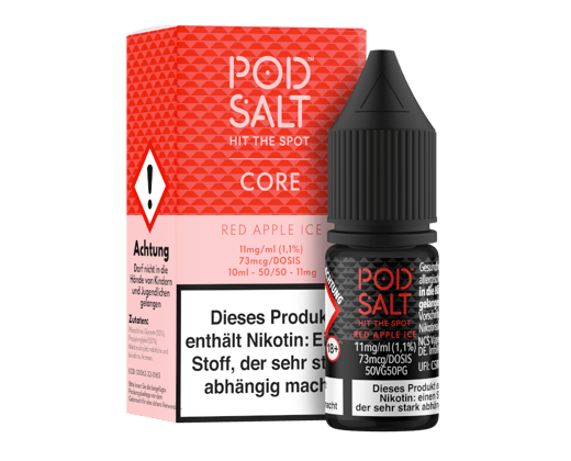 Pod Salt Core - Red Apple Ice - Nikotinsalz Liquid 11 mg/ml