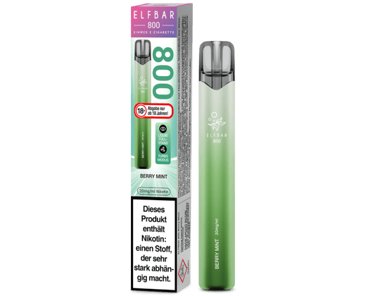 Elfbar 800 Einweg E-Zigarette - Berry Mint 20 mg/ml