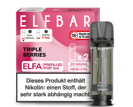 Elfbar - Elfa Pod Triple Berries 20 mg/ml (2 Stück pro Packung)