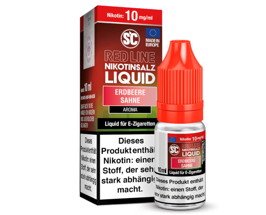 SC - Red Line - Erdbeere Sahne - Nikotinsalz Liquid 10 mg/ml
