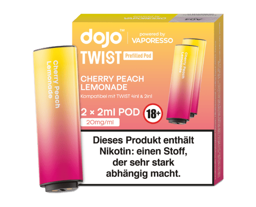 Vaporesso - Dojo - Twist Pod Cherry Peach Lemonade 20 mg/ml (2 Stück pro Packung)