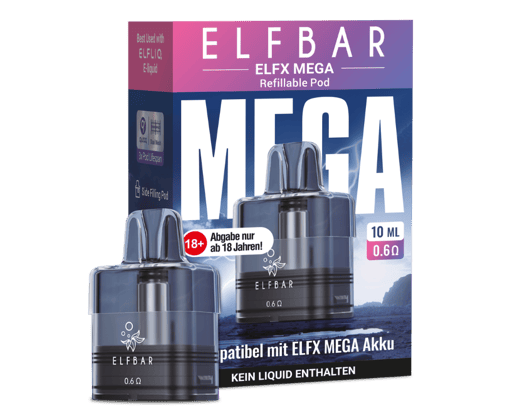 Elfbar - Elfx Mega Pod mit 0,6 Ohm 10 ml