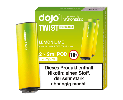 Vaporesso - Dojo - Twist Pod Lemon Lime 20 mg/ml (2 Stück pro Packung)