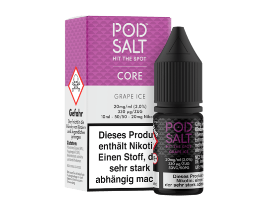 Pod Salt Core - Grape Ice - Nikotinsalz Liquid 20 mg/ml