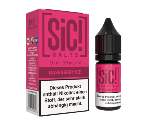 SiC! Salts - Raspberry Ice - Nikotinsalz Liquid 10 mg/ml
