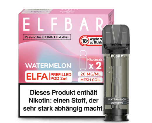 Elfbar - Elfa Pod Watermelon 20 mg/ml (2 Stück pro Packung)