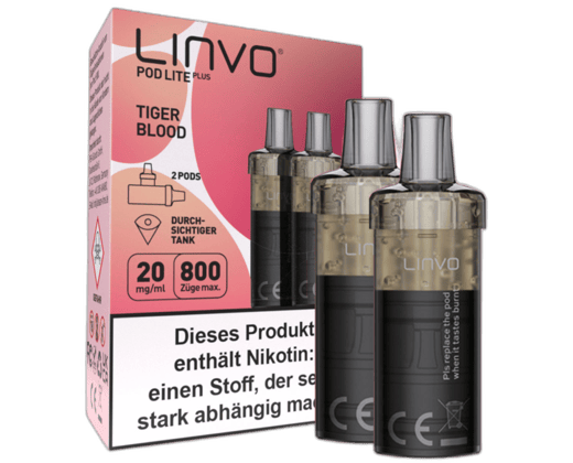 Linvo - Pod Lite Plus Cartridge Tiger Blood 20 mg/ml (2 Stück pro Packung)