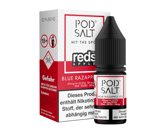 Pod Salt Fusion - Blue Razapple Ice - Nikotinsalz Liquid 20 mg/ml