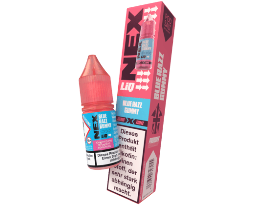 Pod Salt - NexLiq - Blue Razz Gummy - Nikotinsalz Liquid 10 mg/ml