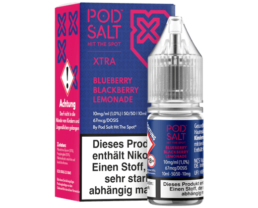 Pod Salt X - Blueberry Blackberry Lemonade - Nikotinsalz Liquid 10 mg/ml