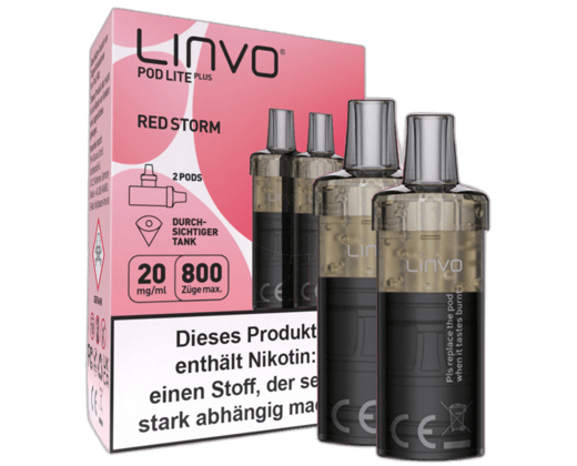 Linvo - Pod Lite Plus Cartridge Red Storm 20 mg/ml (2 Stück pro Packung)
