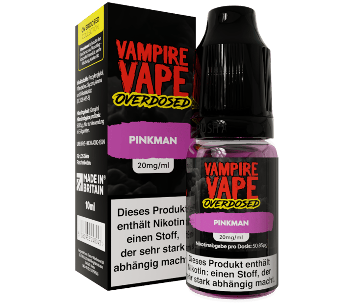Vampire Vape - Overdosed - Pinkman - Nikotinsalz Liquid 20 mg/ml